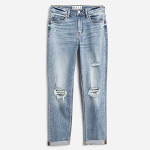 Daze Denim High Rise Mom Distressed Jean
